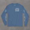 Ice Crystals d20 Long Sleeve Shirt - Indigo